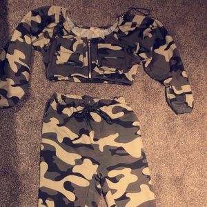 Camo jogger set